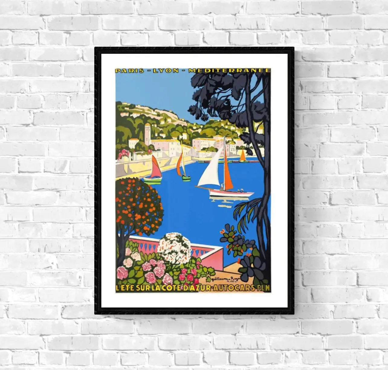 Affiche Côte d’Azur affichevintagefrance