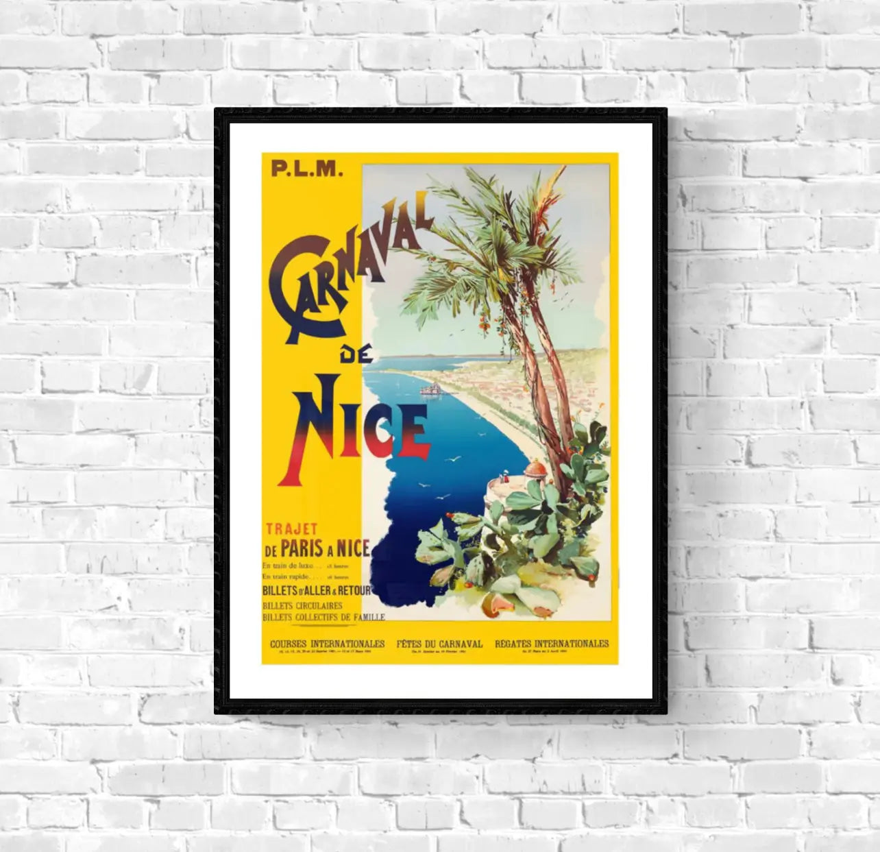 Affiche Carnaval de Nice Plm affichevintagefrance
