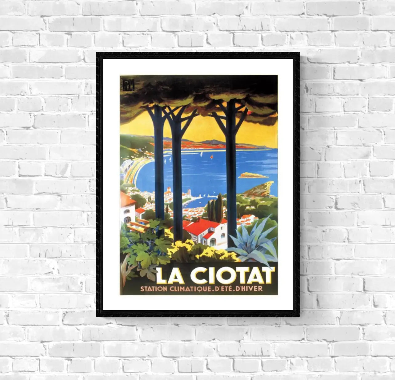 Affiche La Ciotat Plm affichevintagefrance