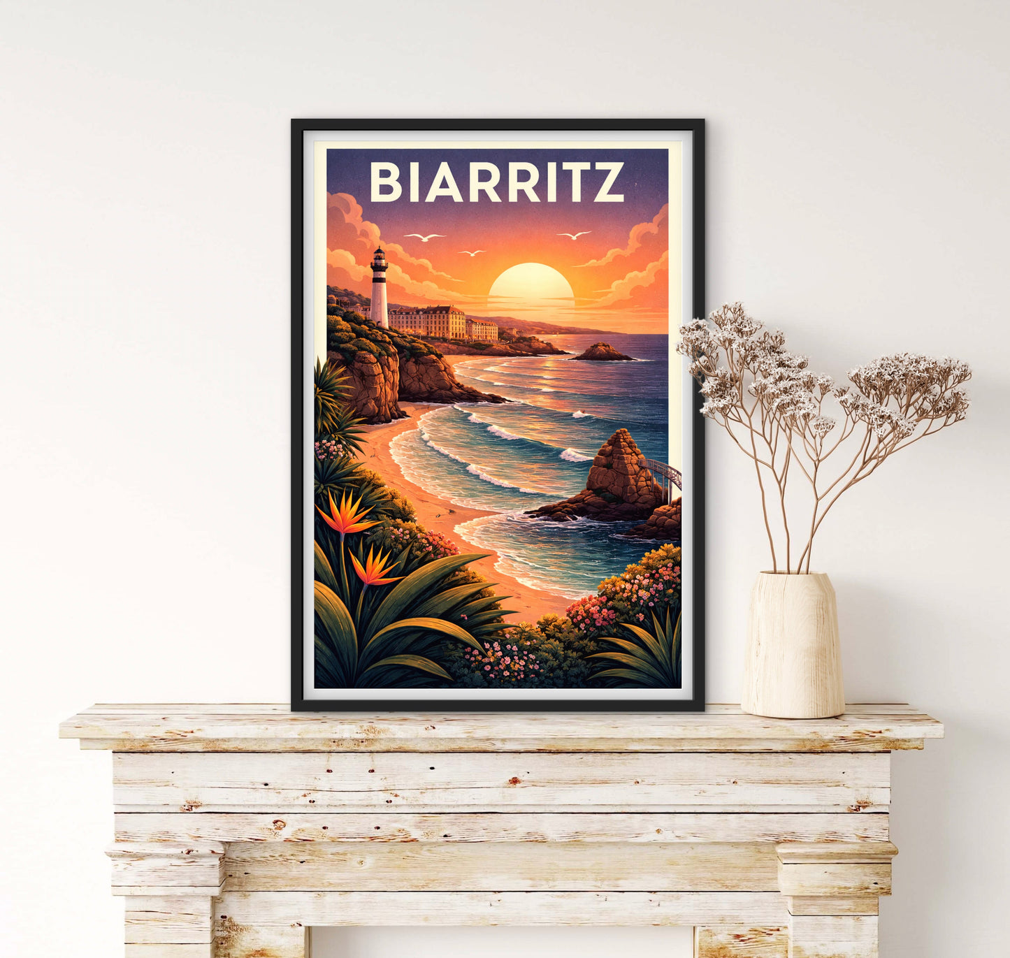 Affiché Biarritz affichevintagefrance