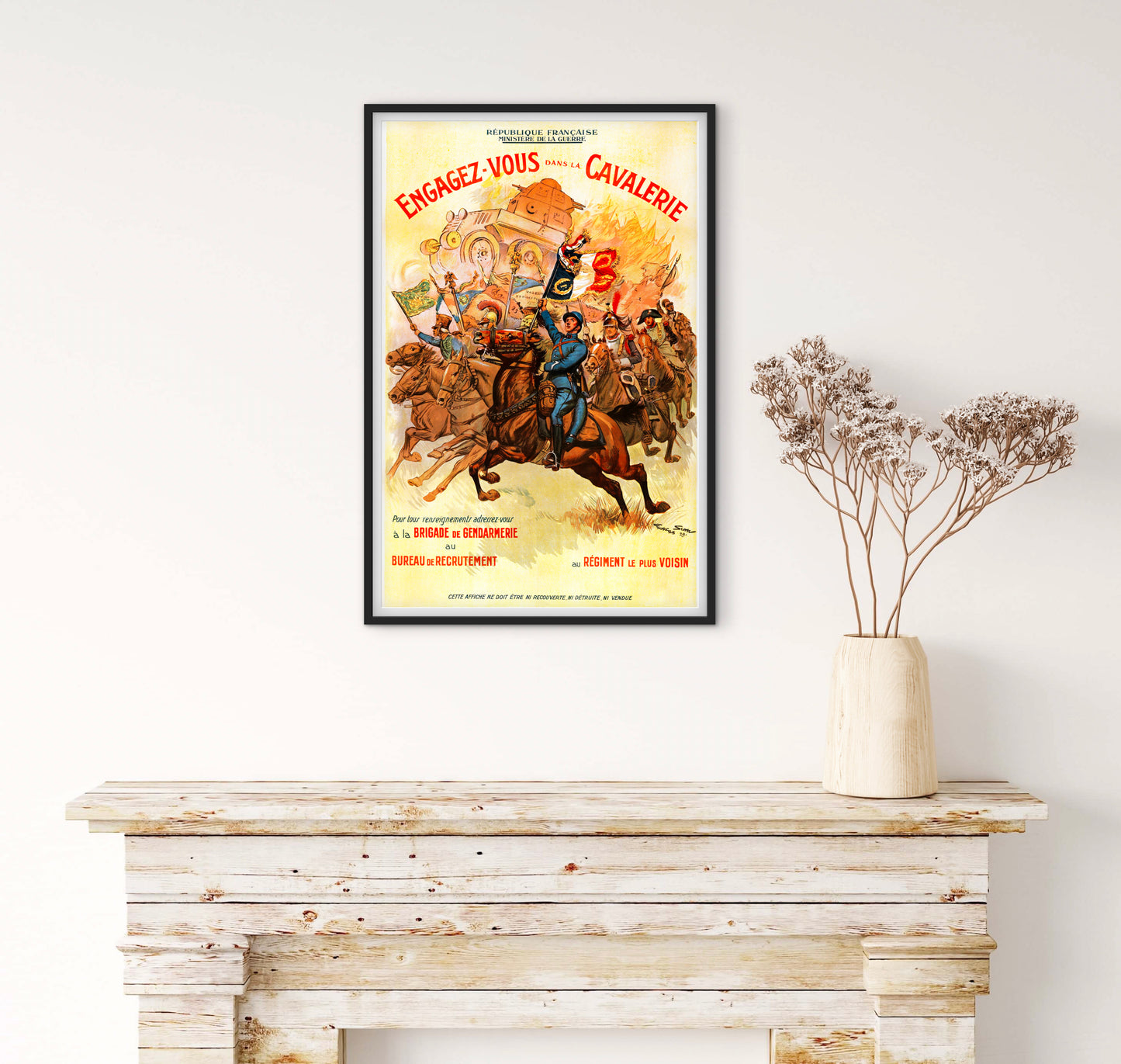 Affiche Engagez vous dans la Cavalerie