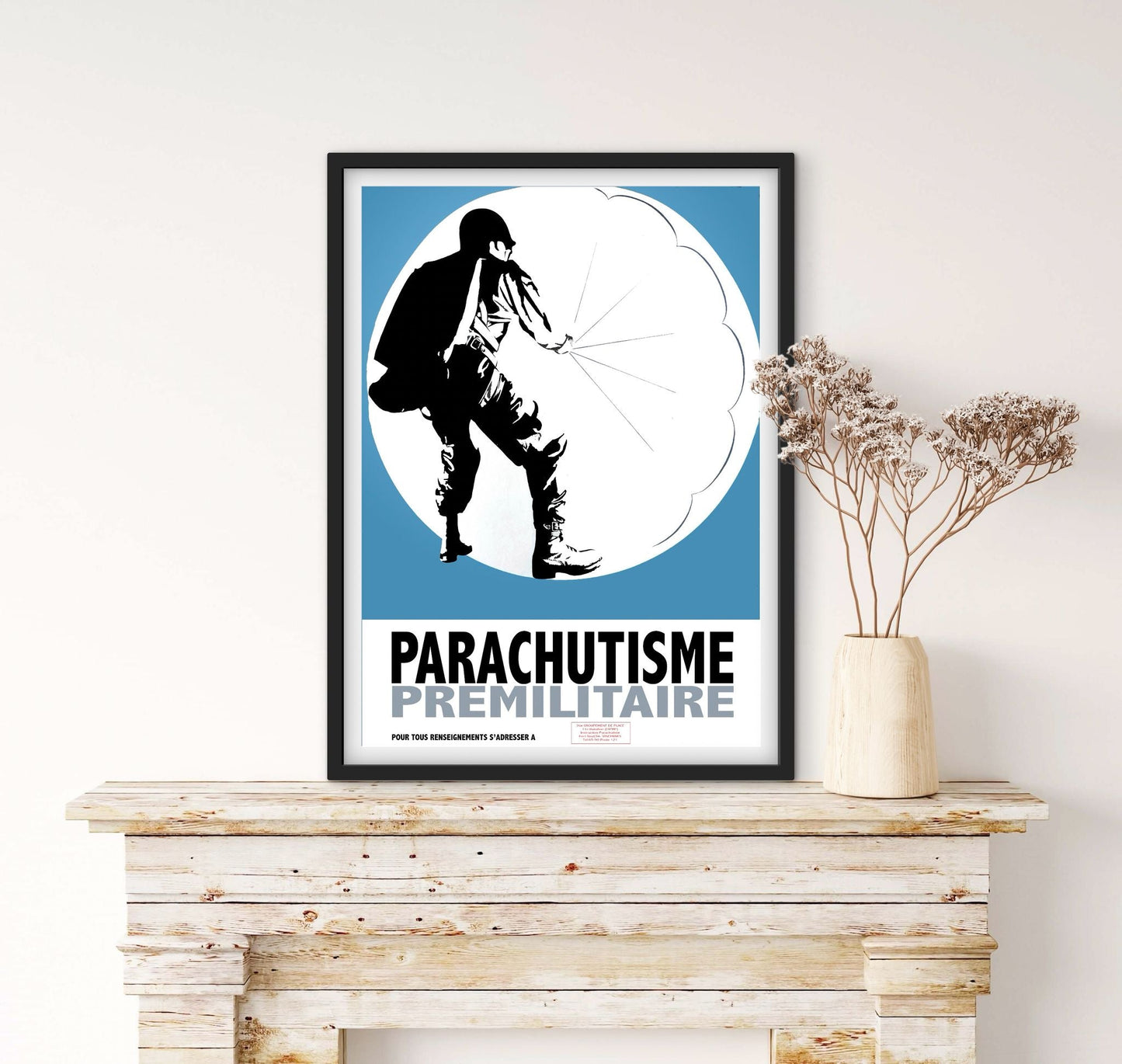 Affiche militaire parachutiste armée affichevintagefrance
