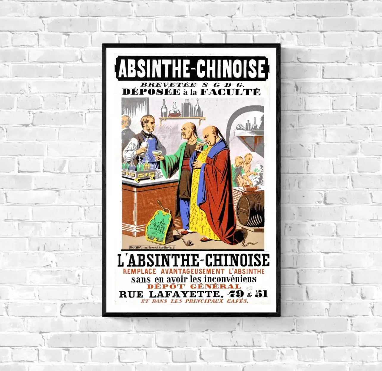 Affiche Absinthe Chinoise affichevintagefrance