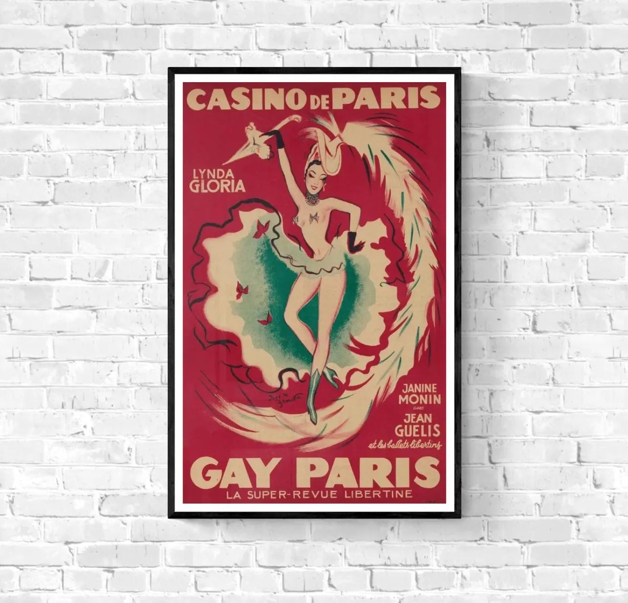 Affiche Casino de Paris revue libertine Gay affichevintagefrance