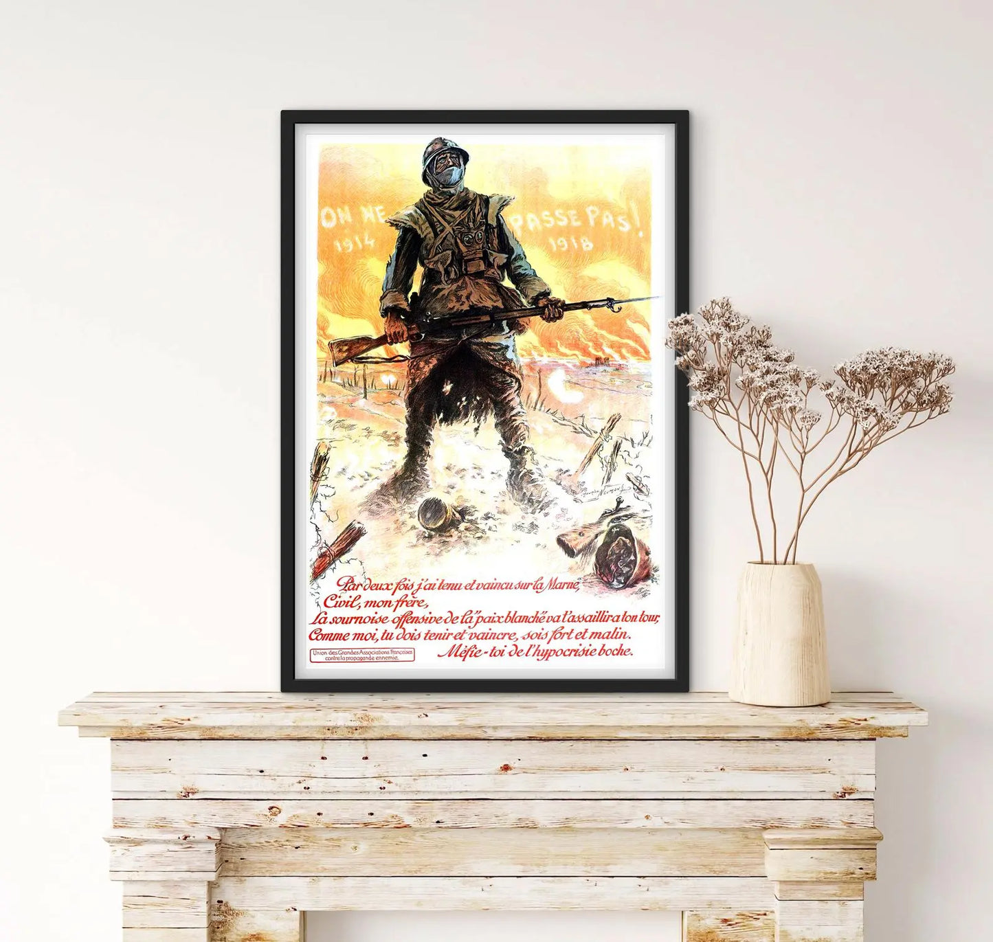 Affiche Première Guerre Mondiale 1914-18 militaire affichevintagefrance