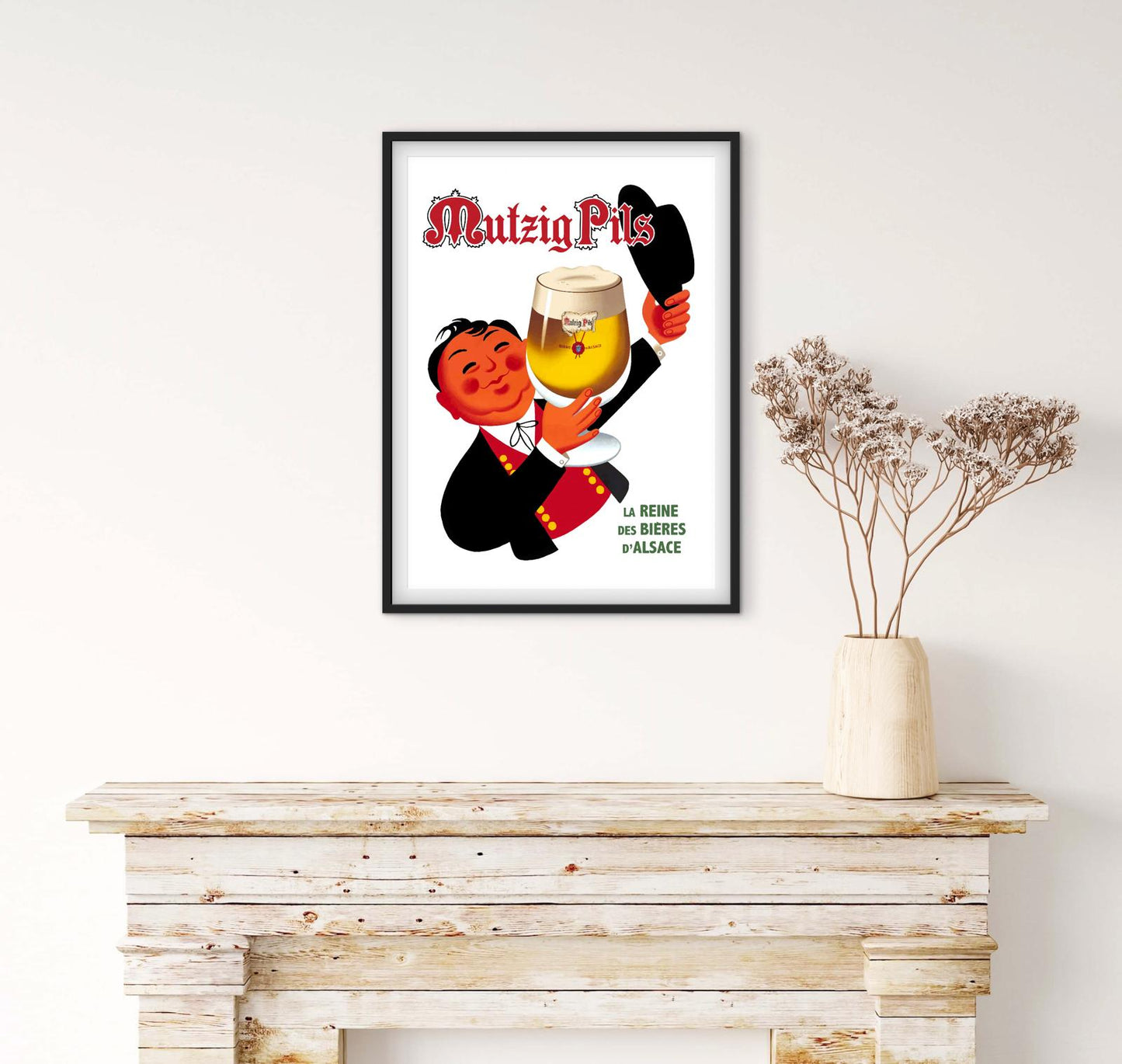 Affiche Bière Alsace Mutzig Pils