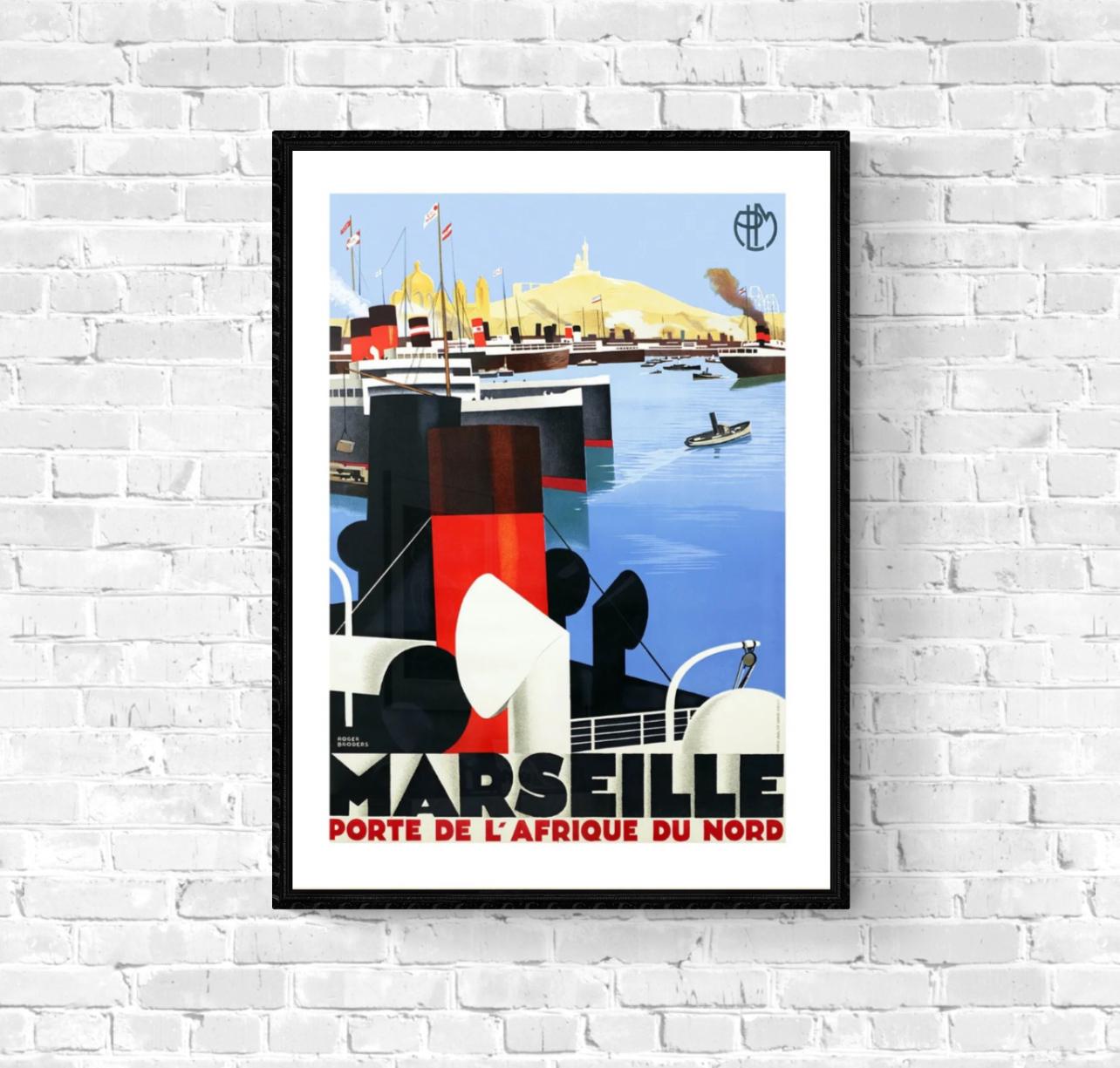 Affiche Marseille porte Afrique du Nord