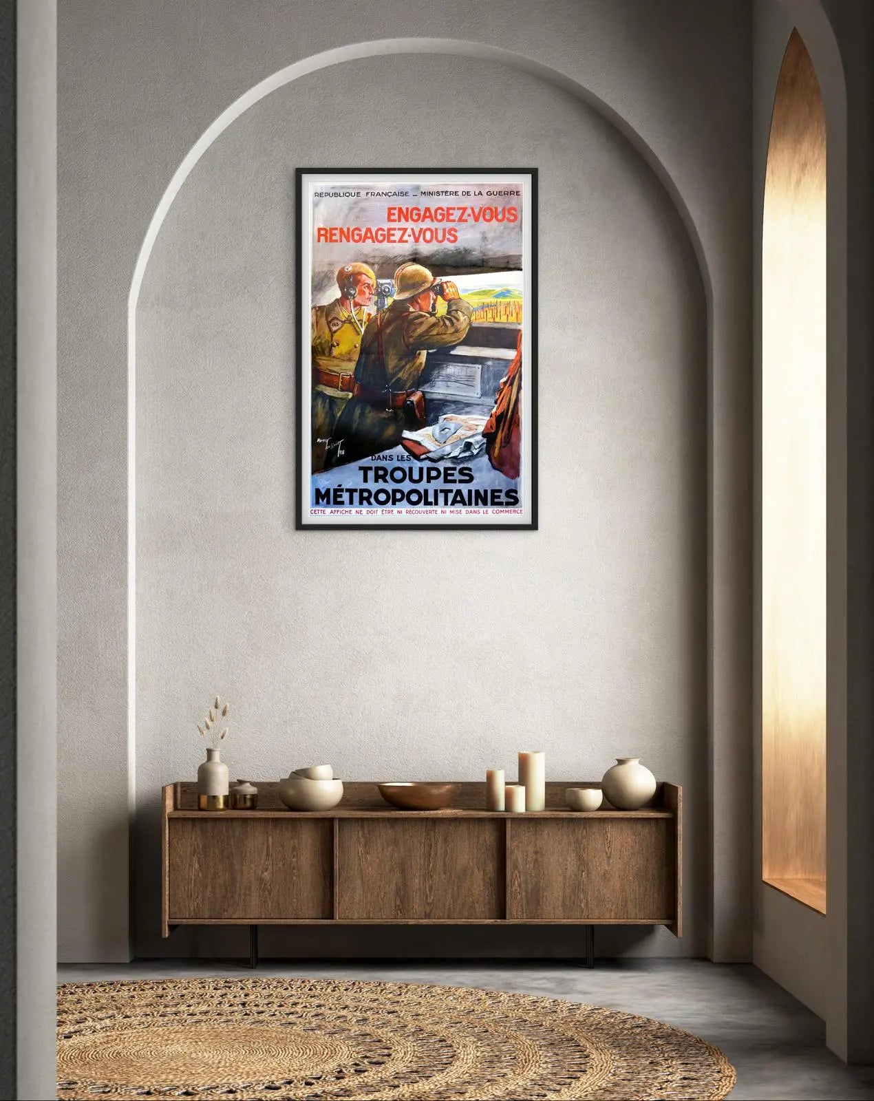 Affiche recrutement troupes métropolitaines affichevintagefrance
