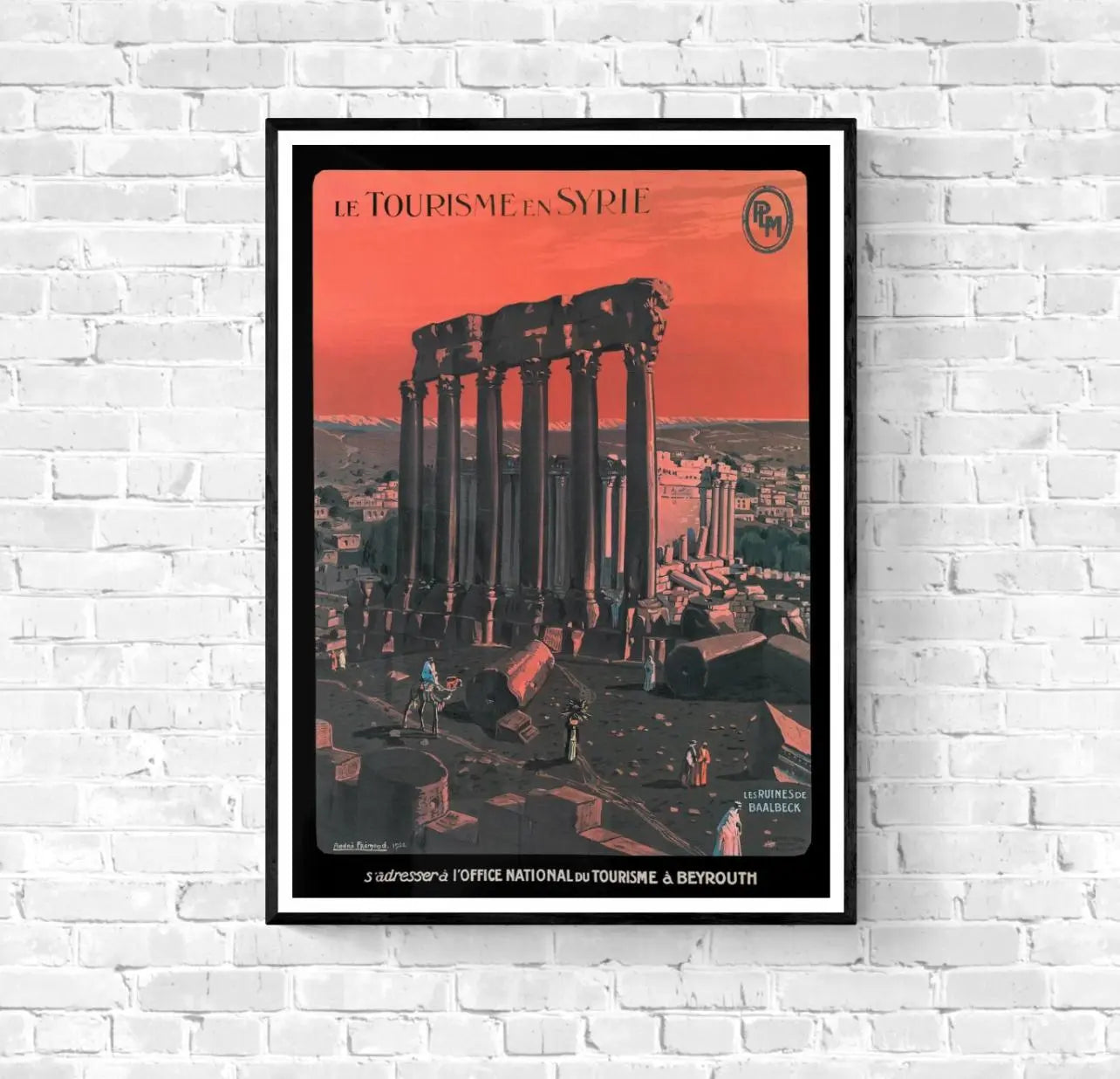 Affiche Syrie Beyrouth Liban PLM affichevintagefrance