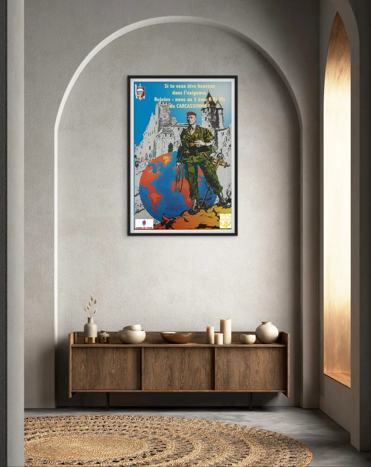 Affiche Carcassonne 3e R.P.I.Ma affichevintagefrance