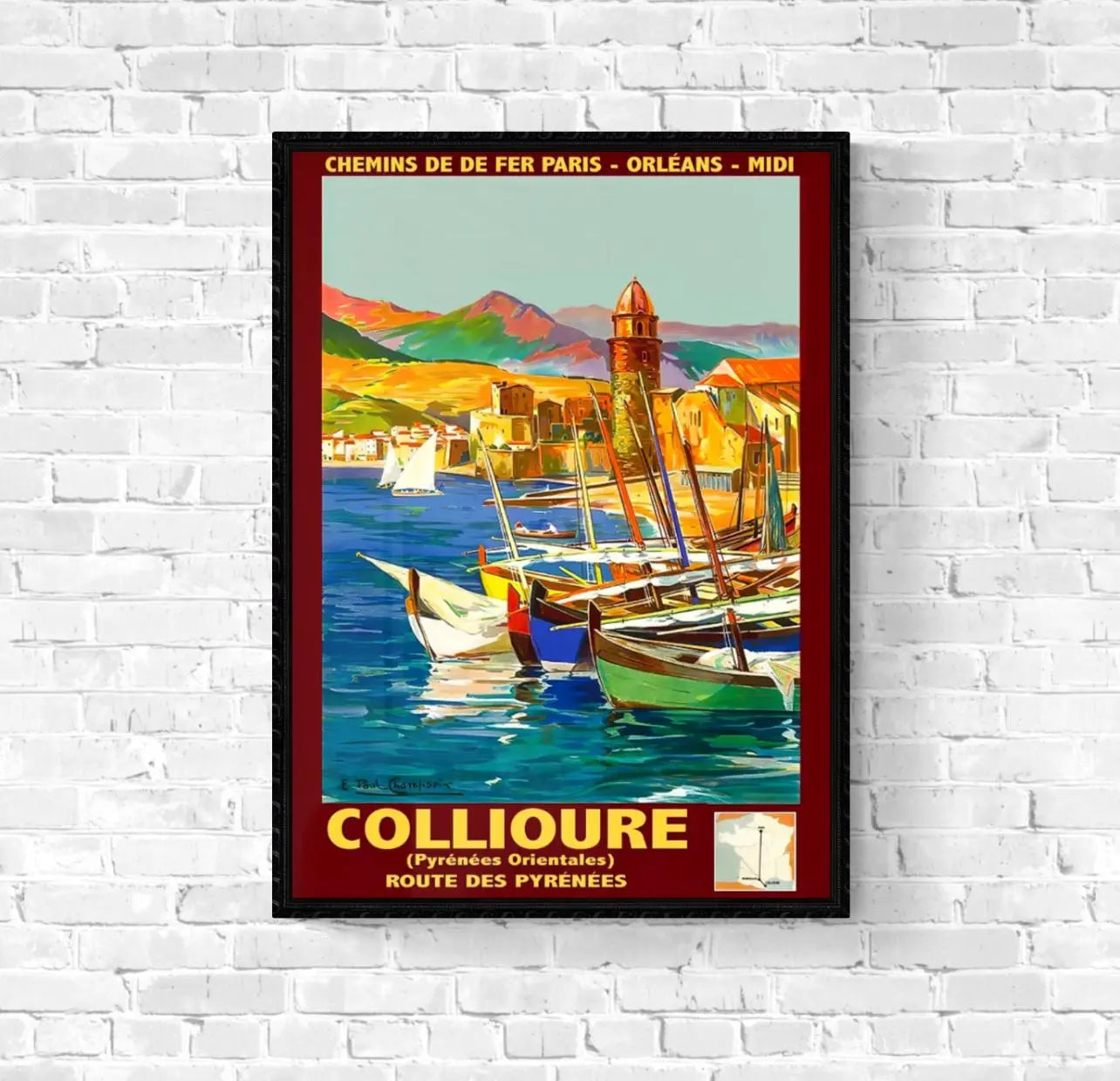 Affiche Collioure affichevintagefrance