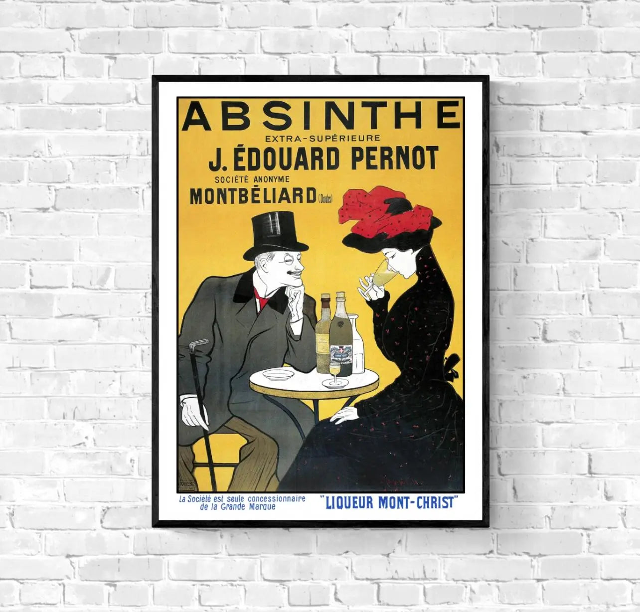 Affiche Absinthe liqueur mont Christ affichevintagefrance