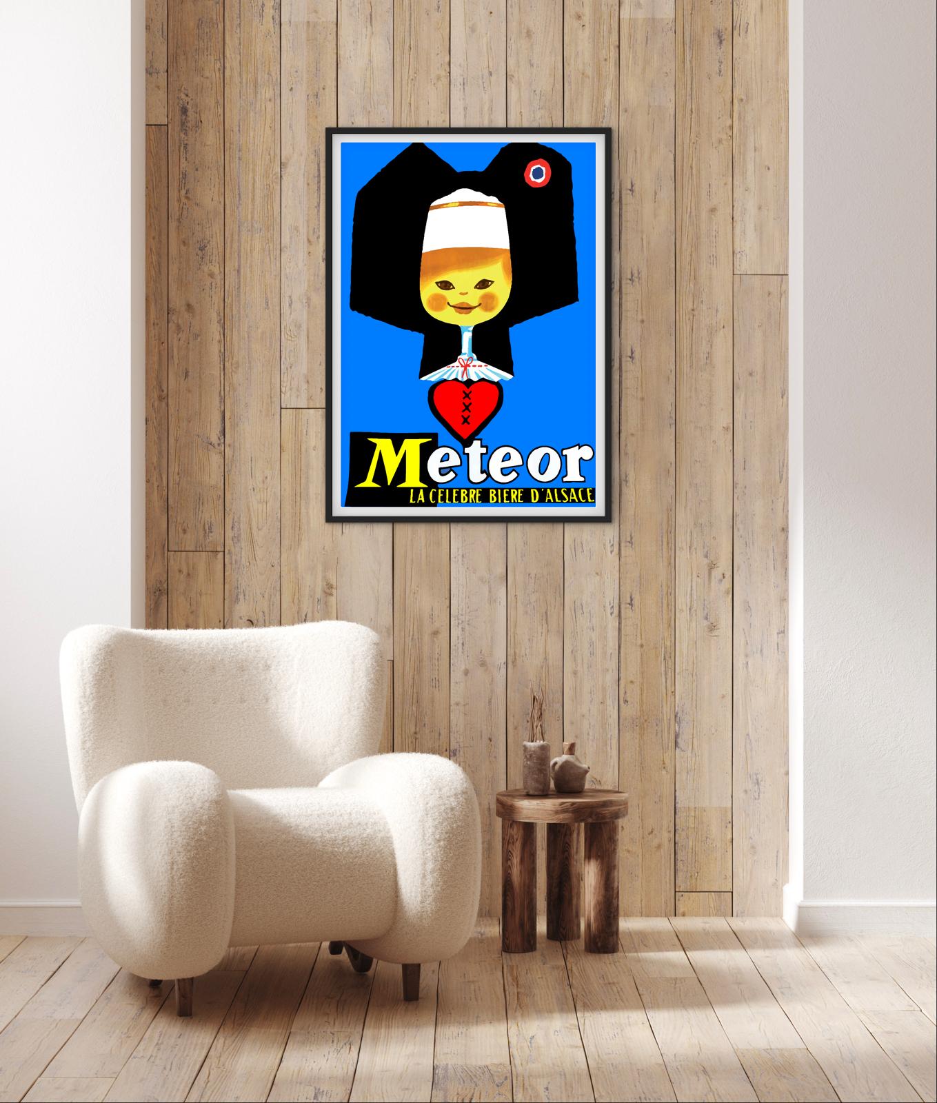 Affiche Bière Meteor Alsace