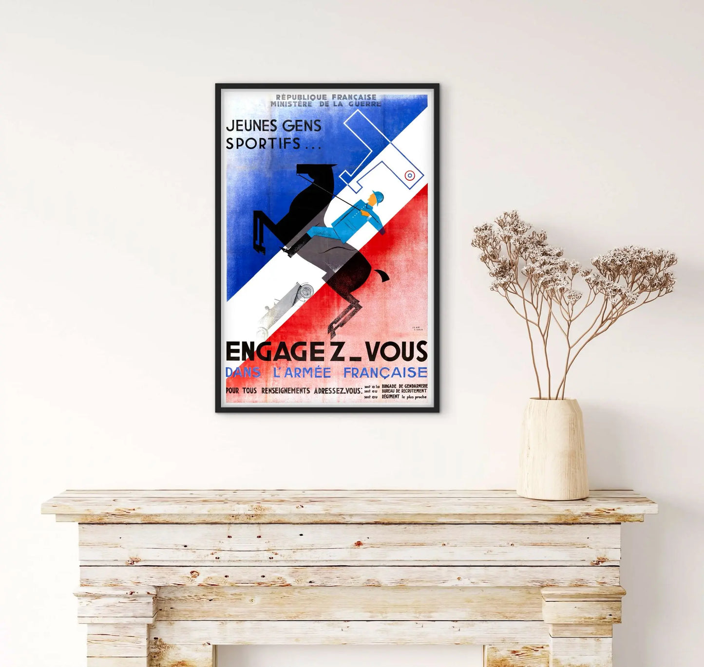 Affiche recrutement engagez vous dans l'armée française affichevintagefrance