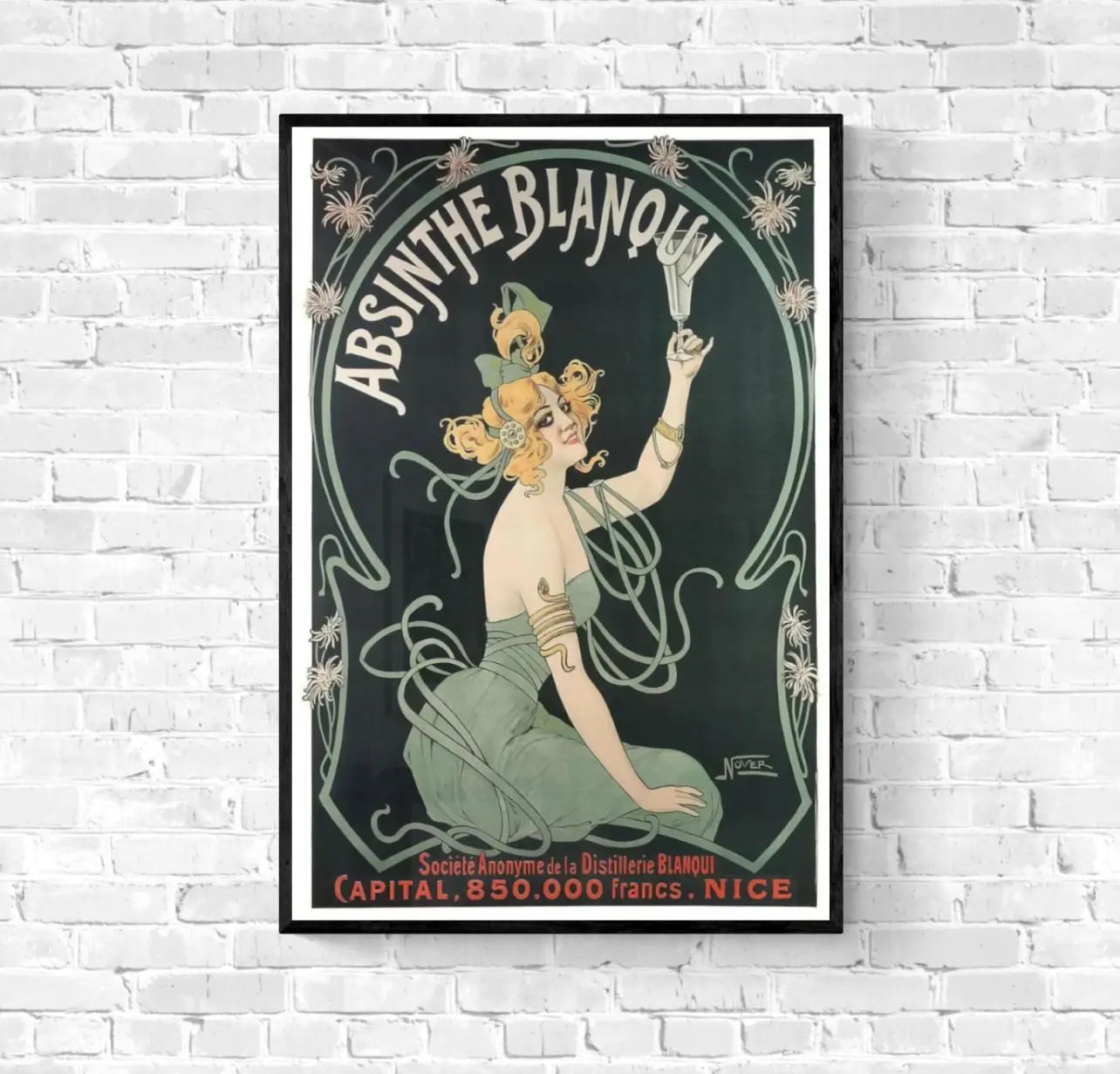 Affiche Absinthe Blanqui Nice affichevintagefrance