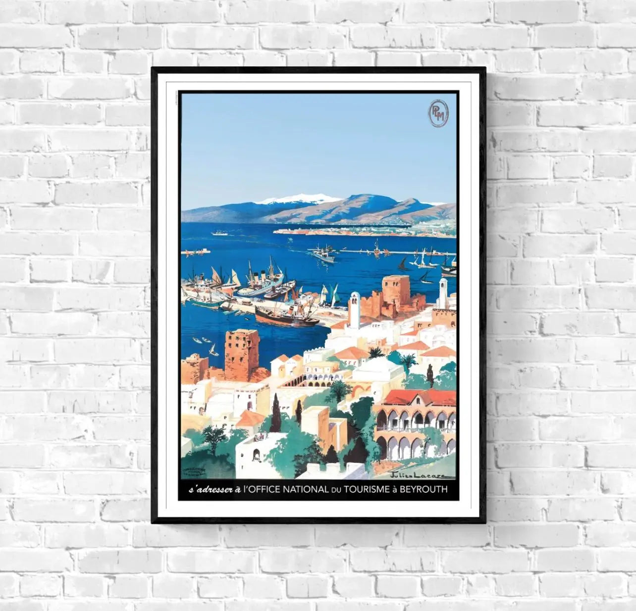 Affiche Beyrouth Liban PLM affichevintagefrance