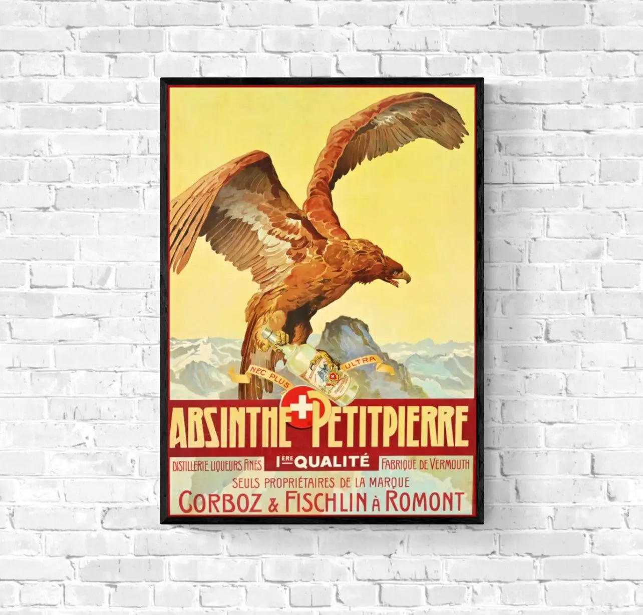 Affiche Absinthe Petit pierre aigle affichevintagefrance