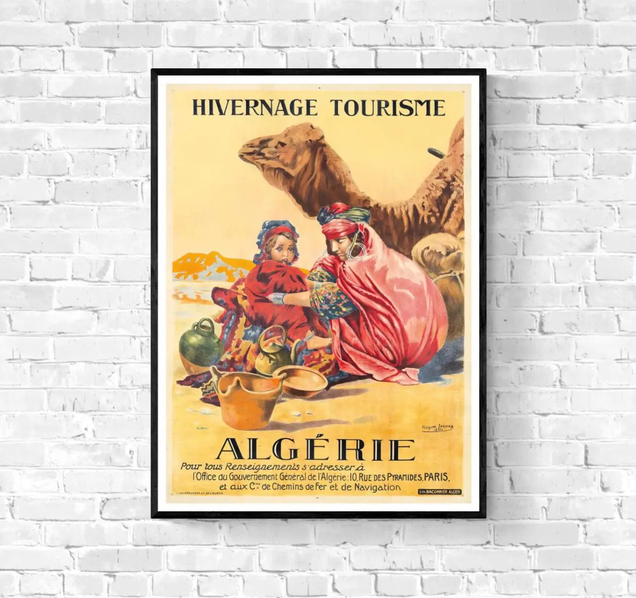 Affiche Algérie désert affichevintagefrance