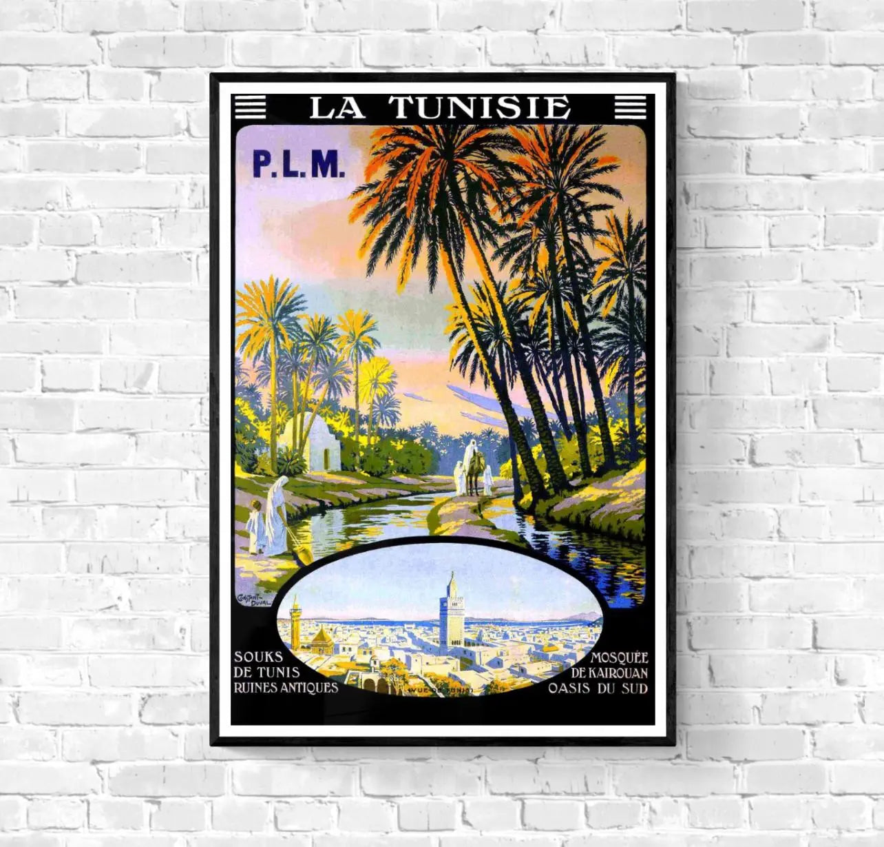 Affiche Tunisie PLM affichevintagefrance