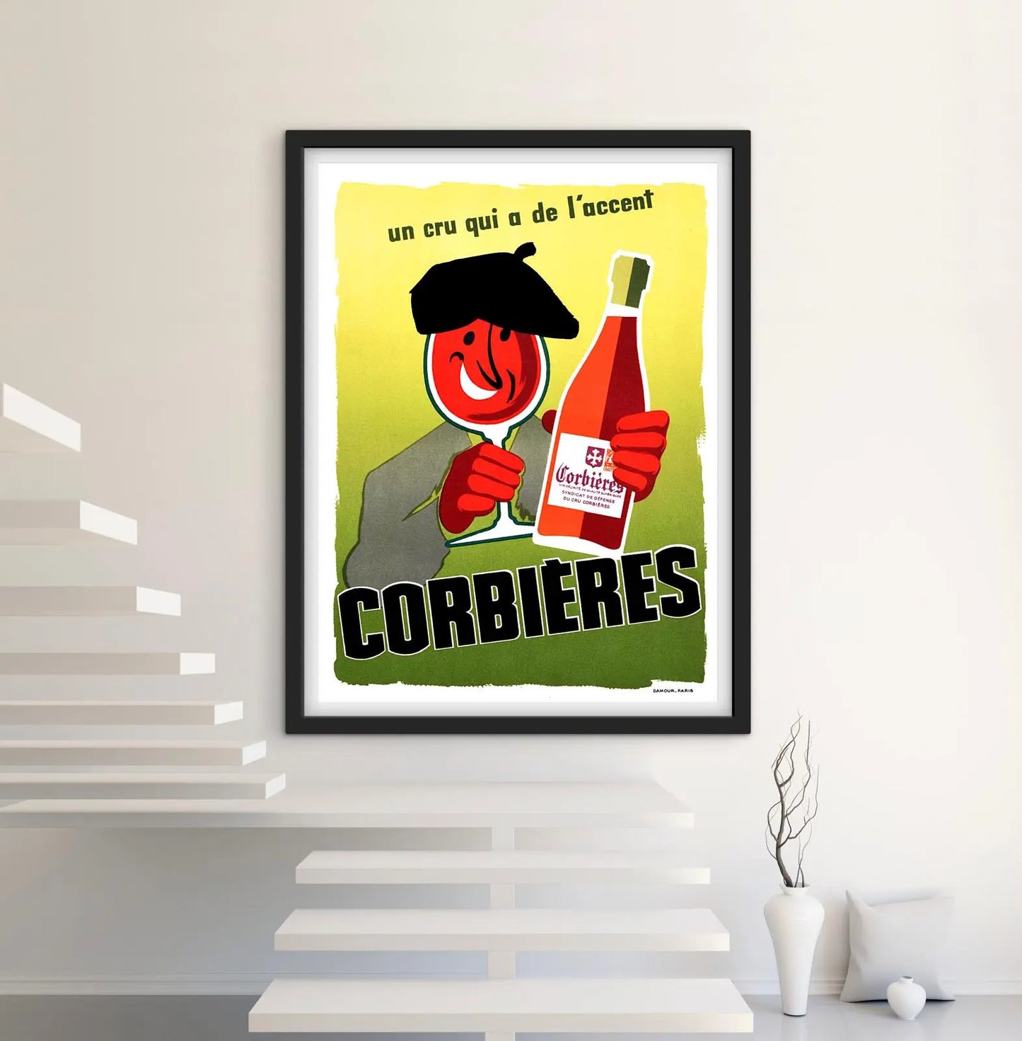 Affiche Vin Corbières affichevintagefrance