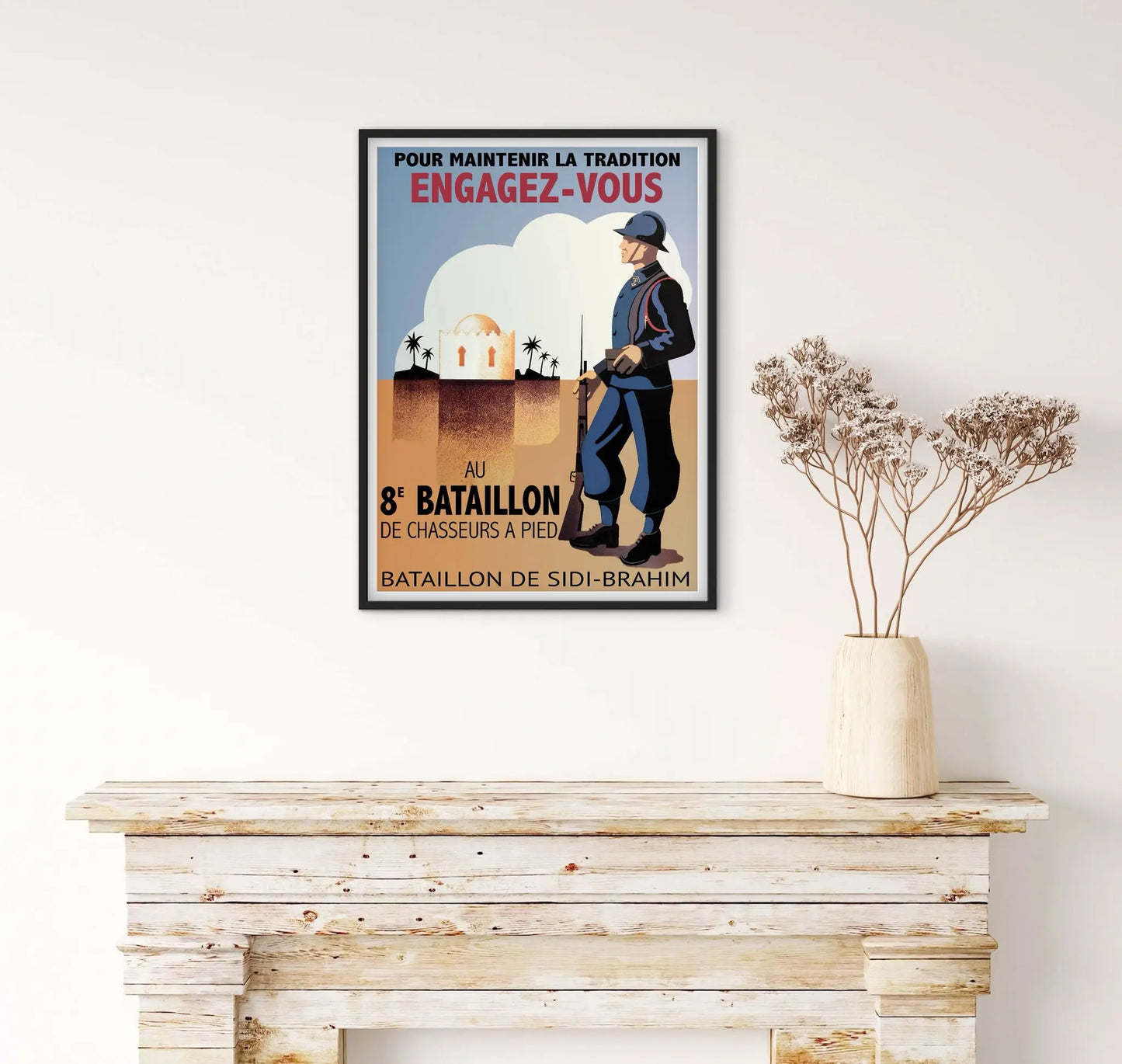 Affiche 8e bataillon de chasseurs à pied affichevintagefrance