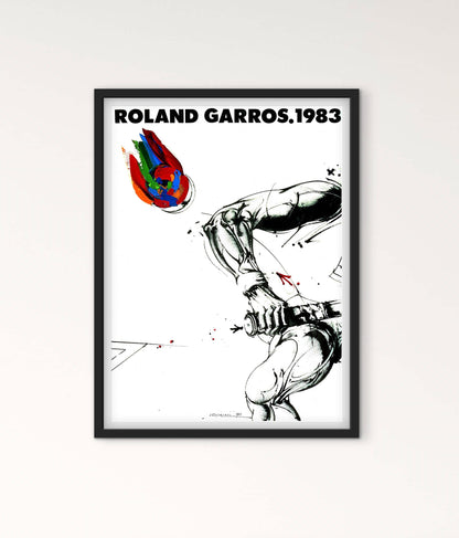 Affiche Tennis Garros 1983