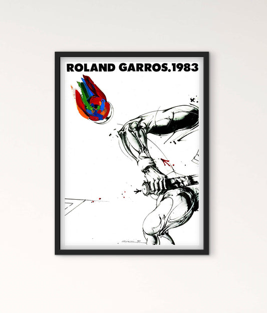 Affiche Tennis Garros 1983