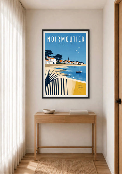Affiche Île de Noirmoutier affichevintagefrance