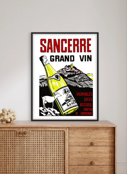 Affiche Sancerre Grand Vin affichevintagefrance
