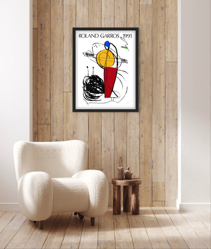 Affiche Tennis Roland Garros 1991