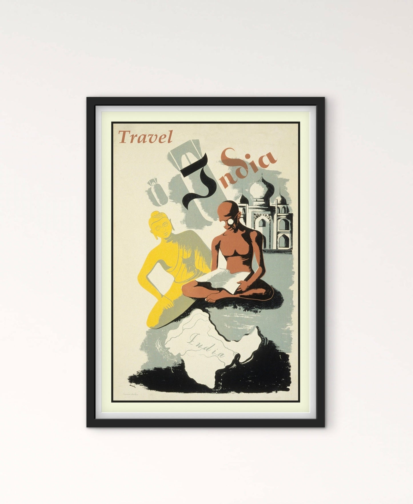 Affiche Inde voyage affichevintagefrance