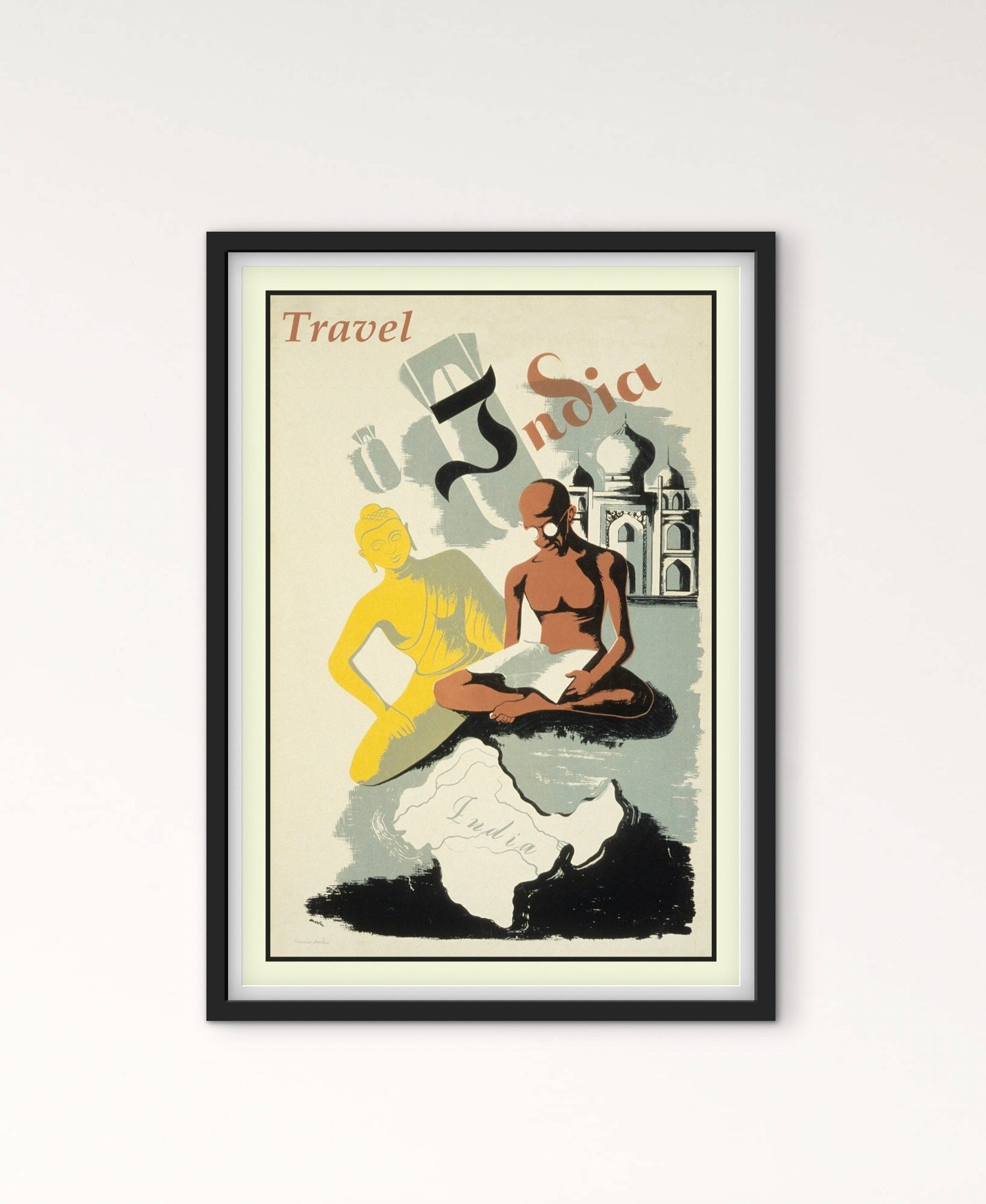 Affiche Inde voyage affichevintagefrance