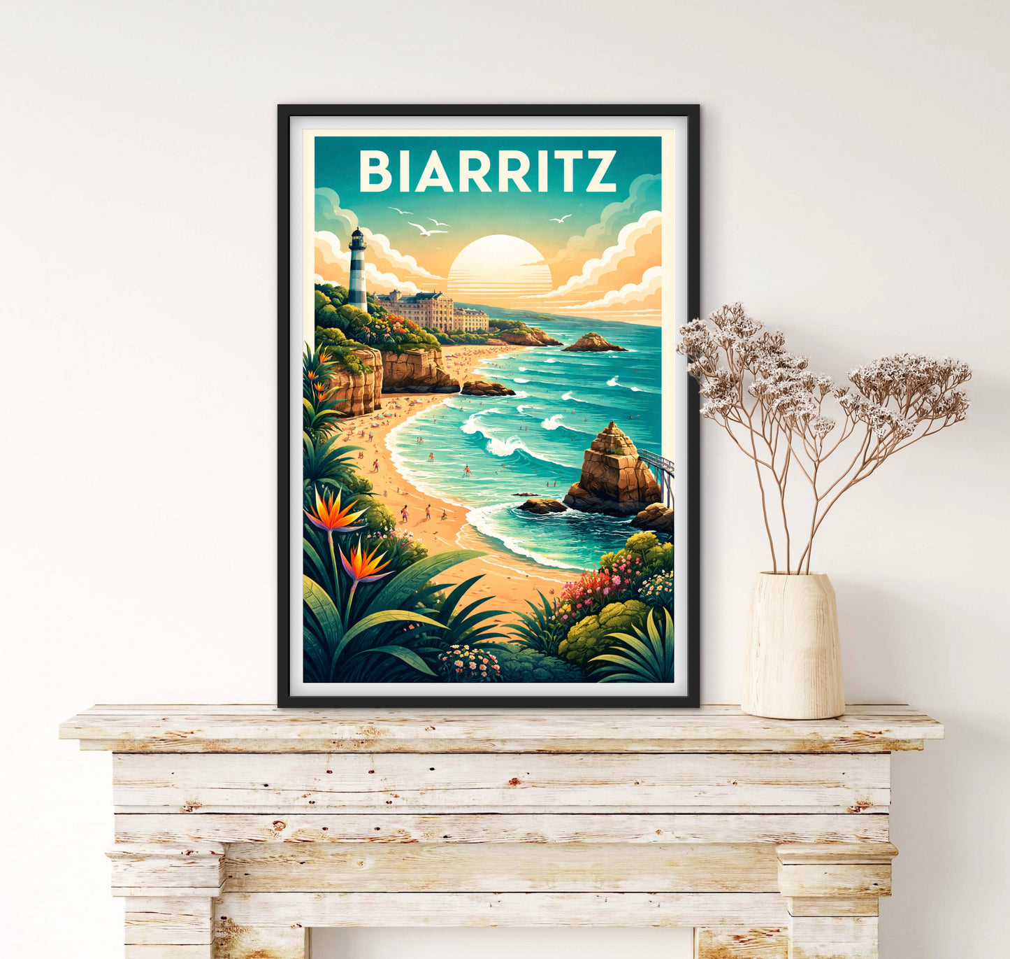 Affiché Biarritz affichevintagefrance
