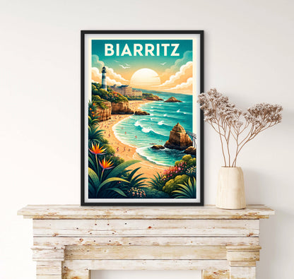 Affiché Biarritz affichevintagefrance