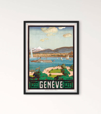 Affiche Genève Suisse affichevintagefrance