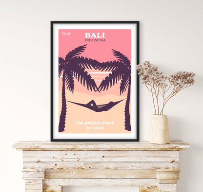 Affiche Bali Indonésie affichevintagefrance