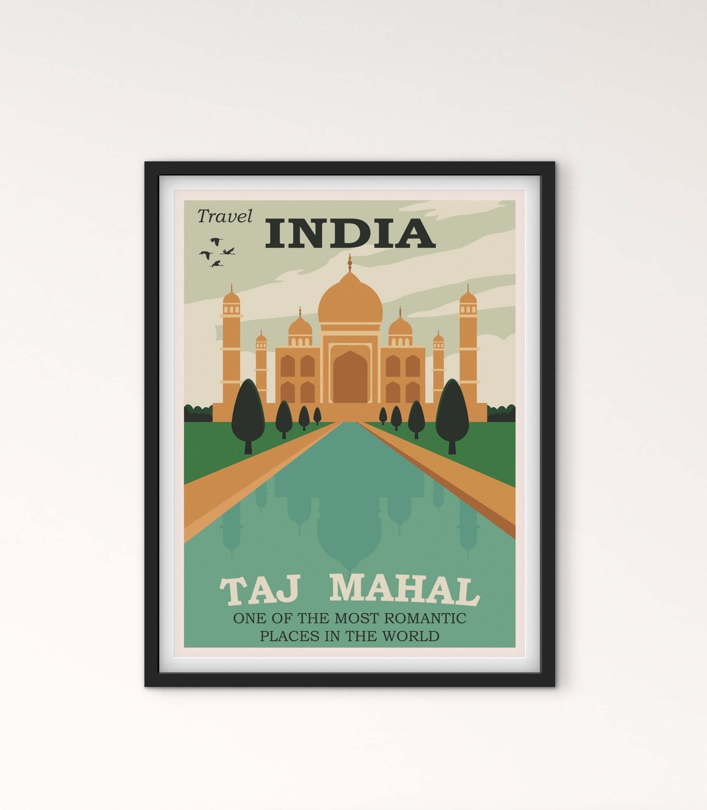 Affiche Inde Taj Mahal affichevintagefrance