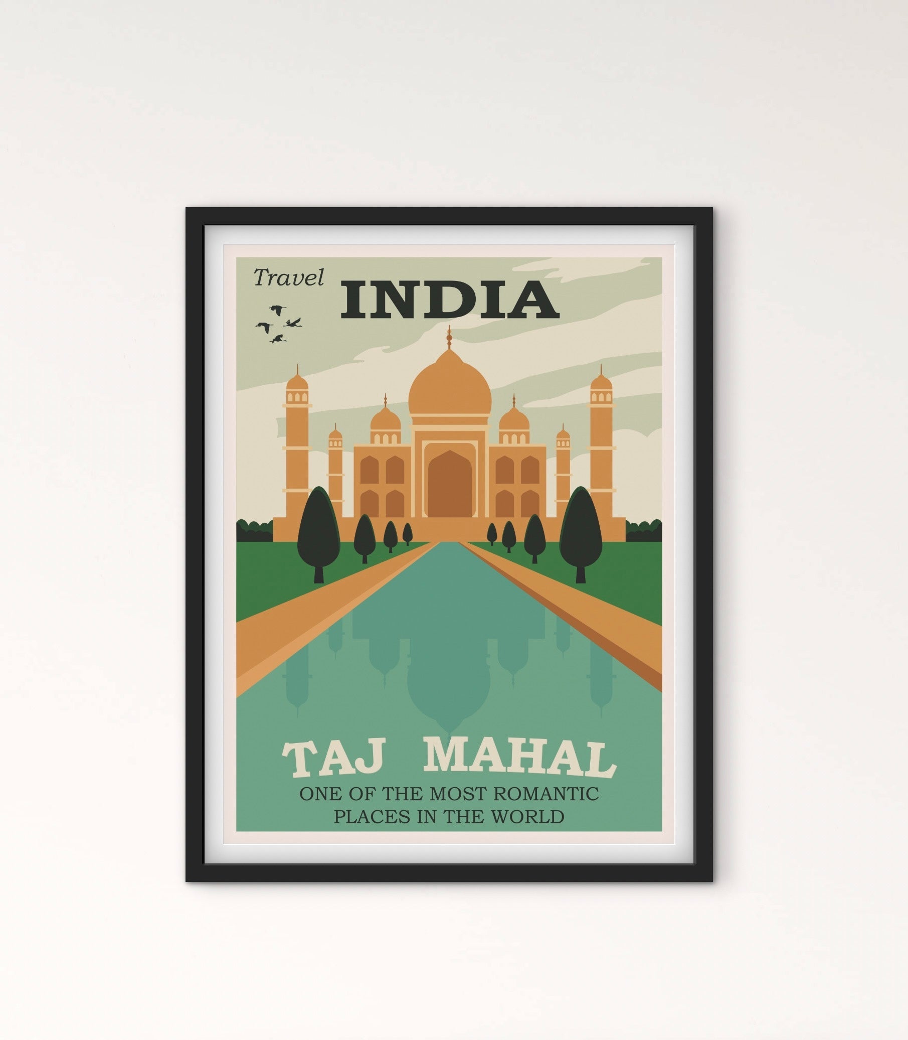 Affiche Inde Taj Mahal affichevintagefrance