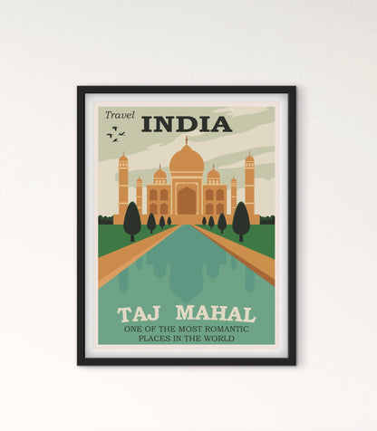 Affiche Inde Taj Mahal affichevintagefrance