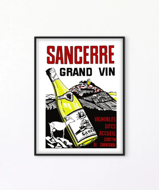 Affiche Sancerre Grand Vin affichevintagefrance