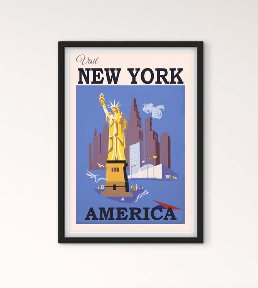 Affiche Statue de la Liberté New York affichevintagefrance