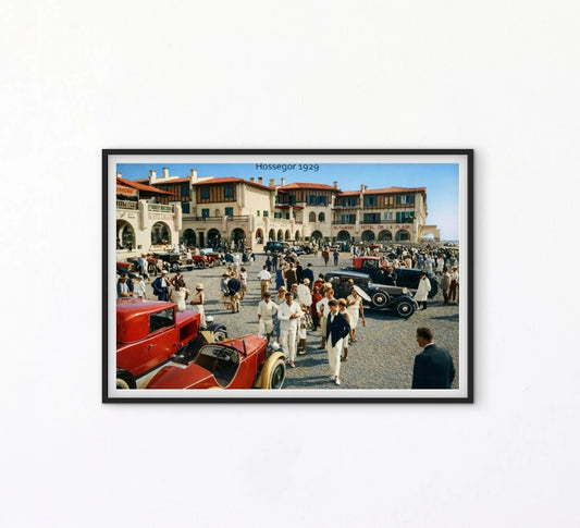 Affiche Hossegor photo ancienne affichevintagefrance