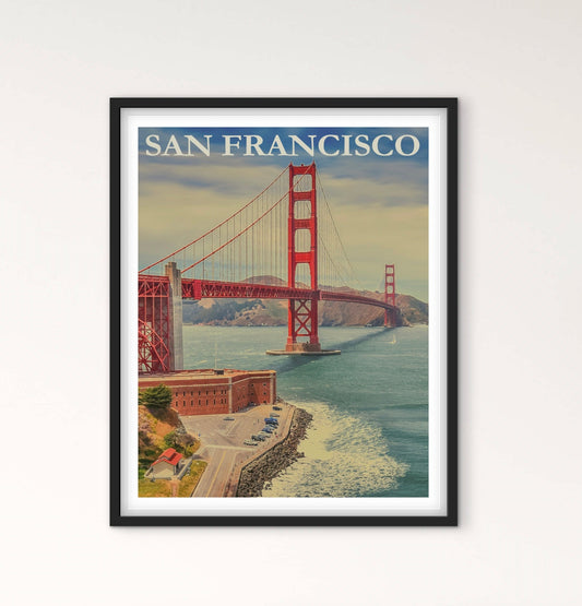 Affiche San Francisco État Unis affichevintagefrance