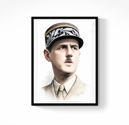 Affiche Général De Gaulle affichevintagefrance