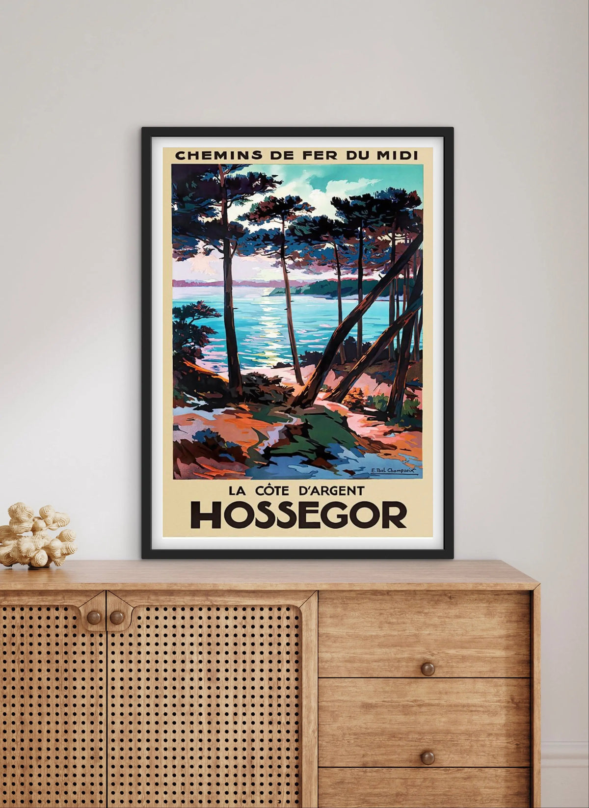 Affiche Hossegor Landes affichevintagefrance