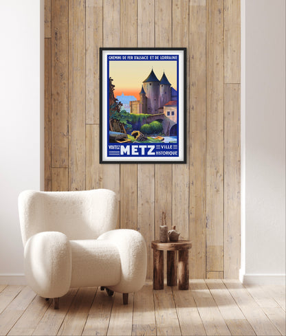Affiche Metz ville historique