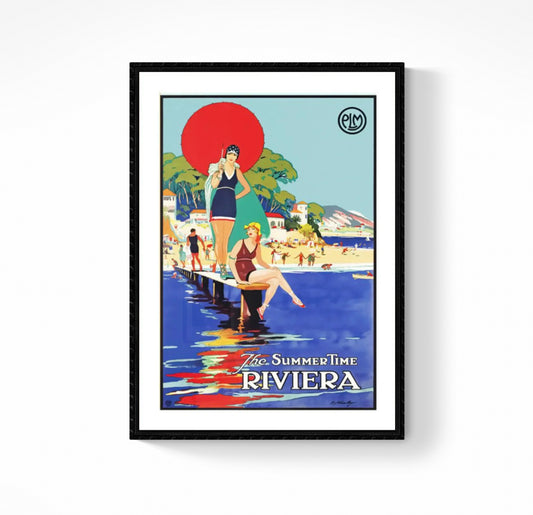 Affiche vintage Riviera
