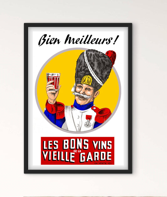 Affiche le bons vins de la vieille garde