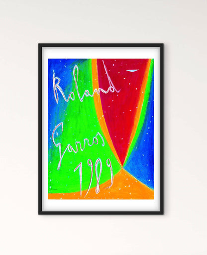 Affiche Tennis Roland Garros 1989