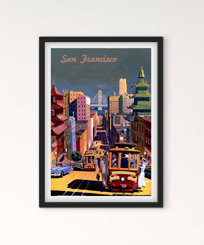 Affiche San Francisco Californie affichevintagefrance